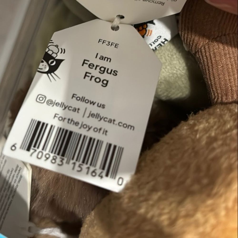 Jellycat Fergus frog - Picture 2 of 4